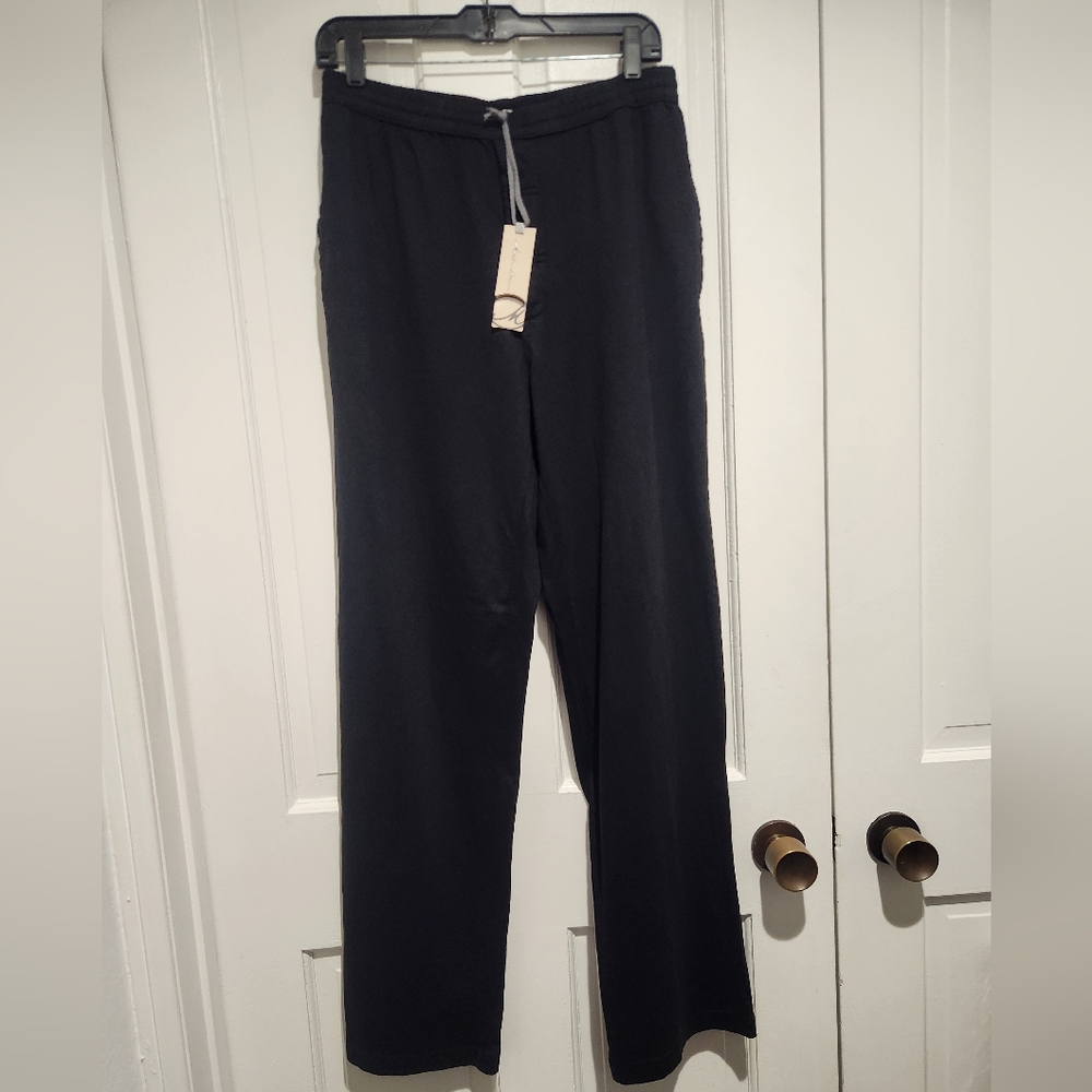 Women's Mod-O-Doc Black Cotton Drawstring Pants
